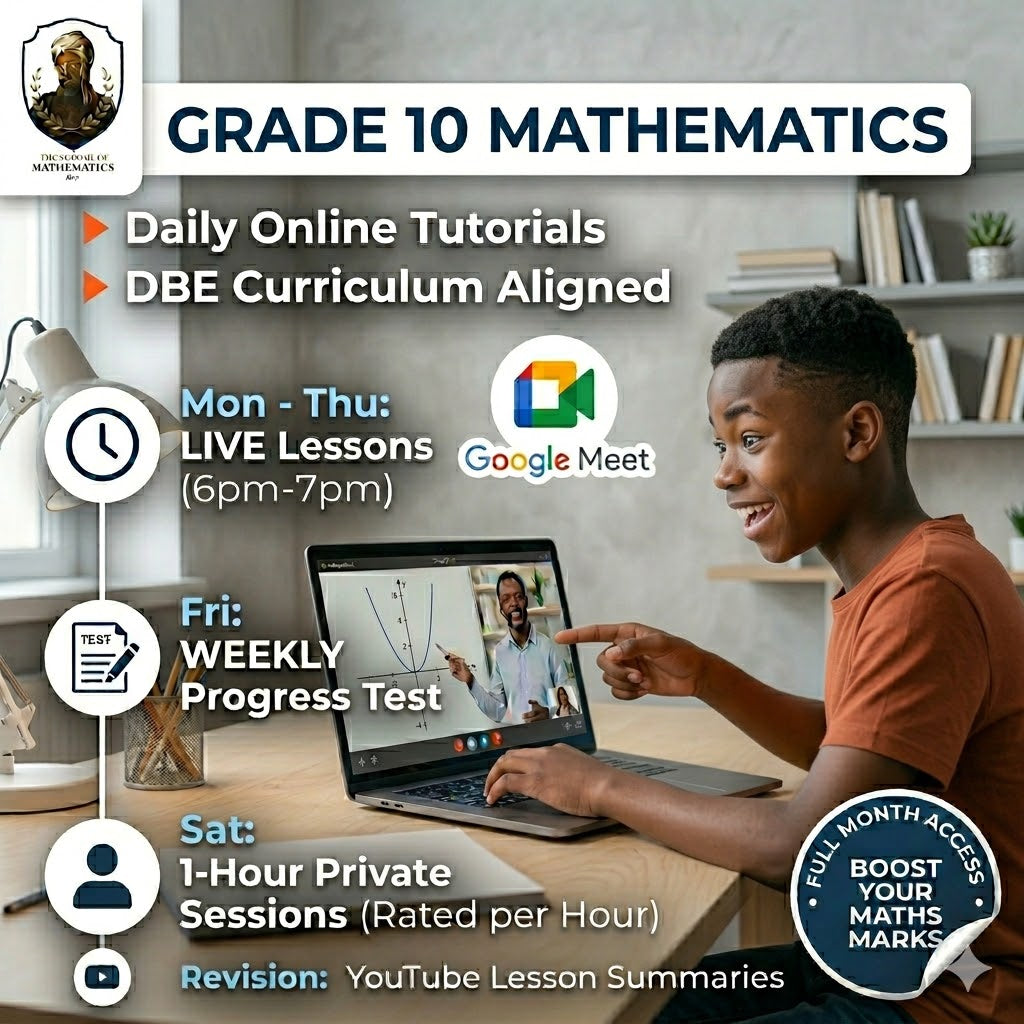 Grade 10 Maths Extra Lessons