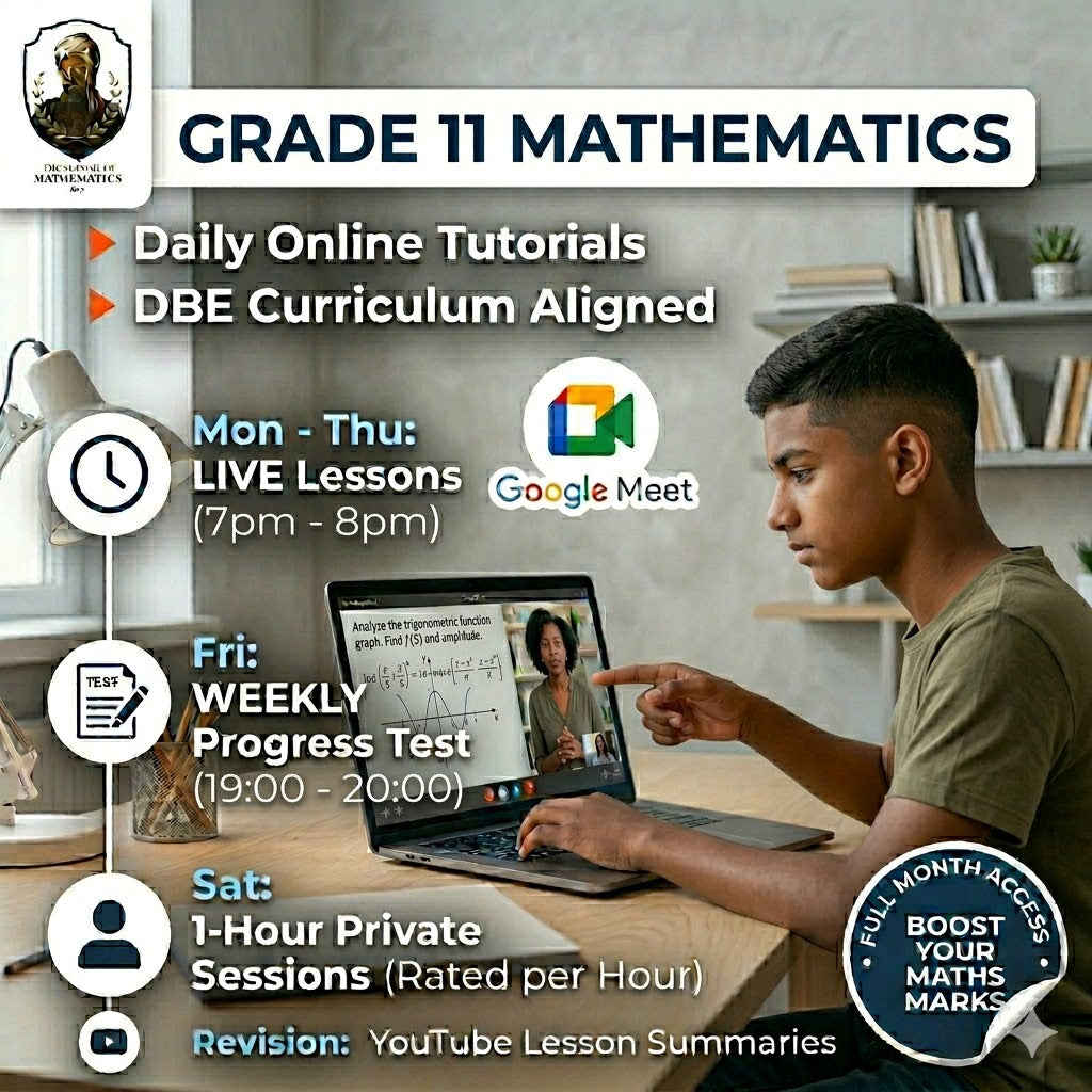 Grade 11 Maths Extra Lessons