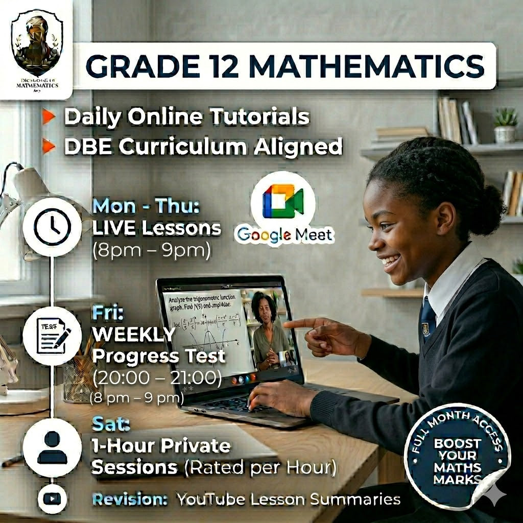 Grade 12 Maths Extra Lessons