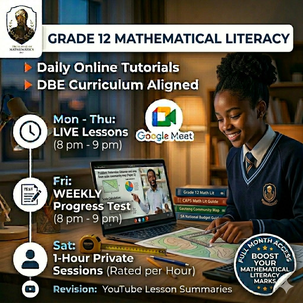 Grade 12 Math Literacy Extra lessons