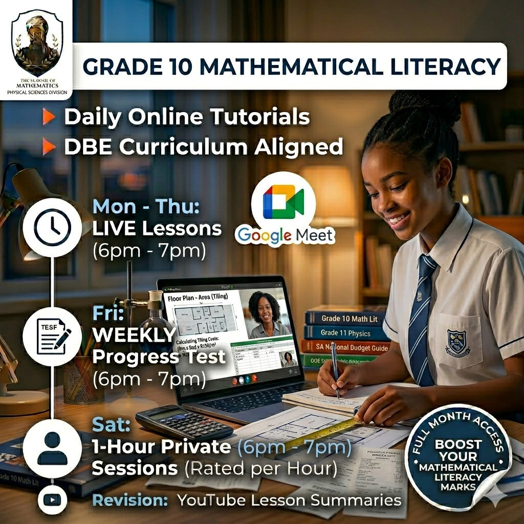 Grade 10 Math Literacy Extra lessons