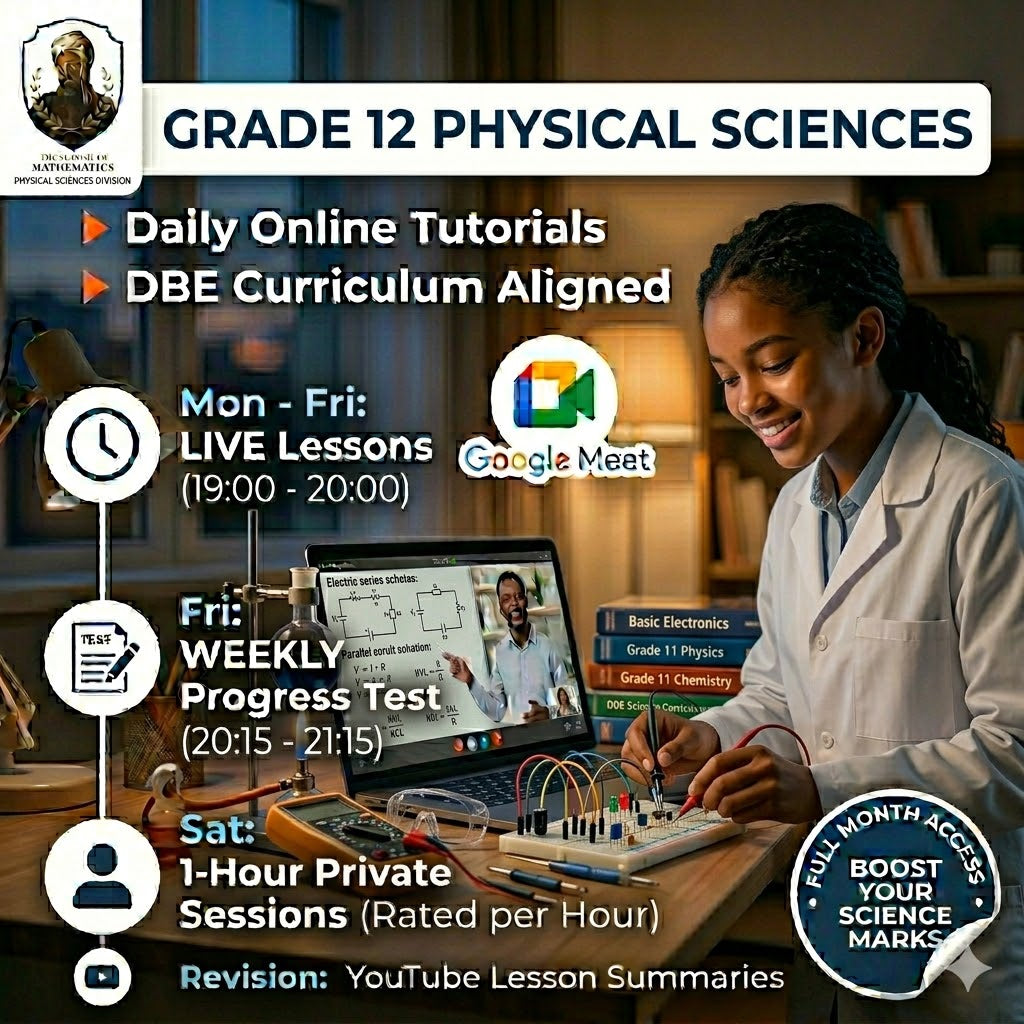 Grade 12 Physical Sciences Extra lessons